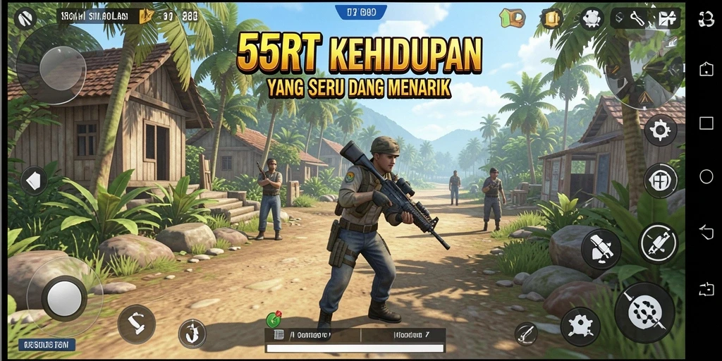 Screenshot gameplay 55RT yang menarik dan interaktif.