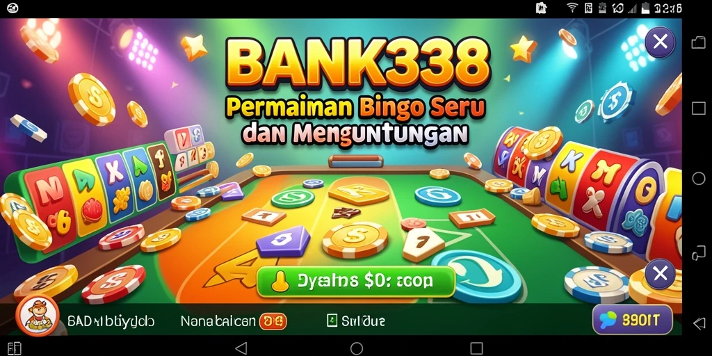 Tampilan utama BANK338 menampilkan gameplay Bingo yang seru dan interaktif.