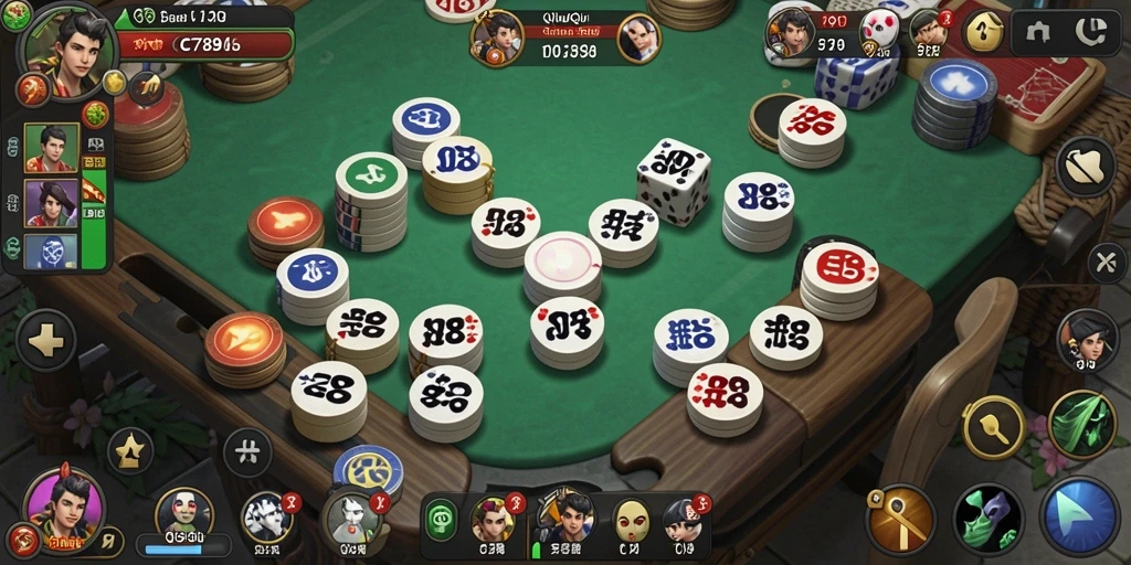 Tangkapan layar gameplay C789 yang menarik saat bermain QiuQiu.