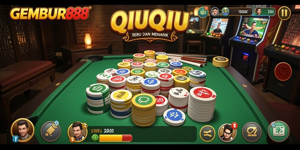 Tampilan gameplay seru dari GEMBUR88 permainan QiuQiu.