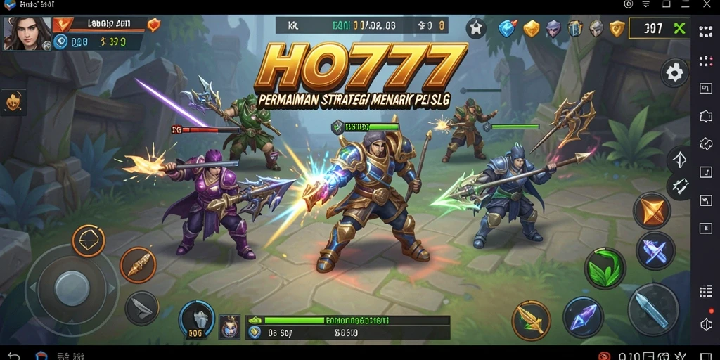 Tampilan menakjubkan dari gameplay SLG di HO777.