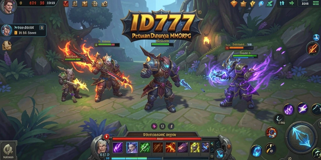 Screenshot dari gameplay epik dalam dunia MMORPG ID777.