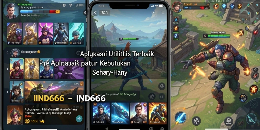 Tampilan antarmuka utama aplikasi IND666 yang intuitif dan mudah digunakan.