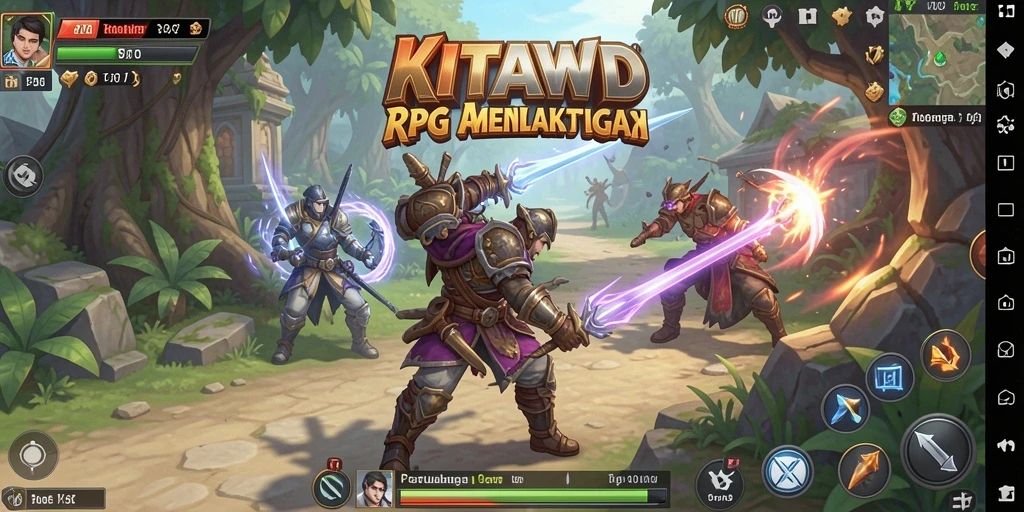 Tampilan menarik dari pertarungan seru di dunia KITAWD.