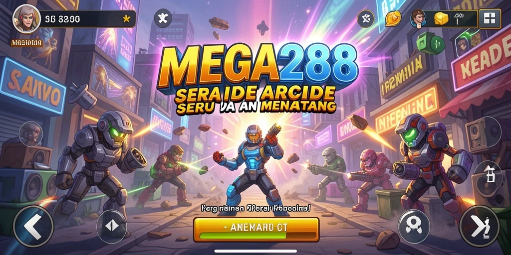 Tampilan gameplay seru dari MEGA288, penuh aksi dan tantangan.