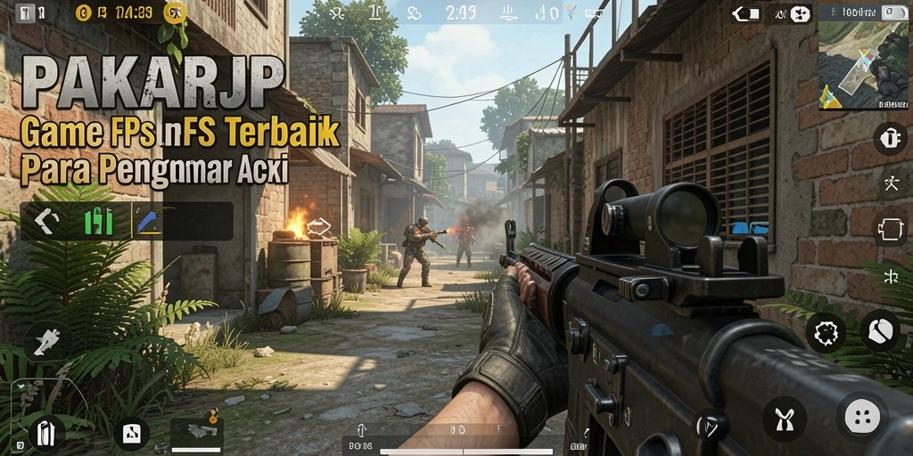 Gambaran menegangkan dari gameplay PAKARJP dengan aksi tembak-menembak intens.